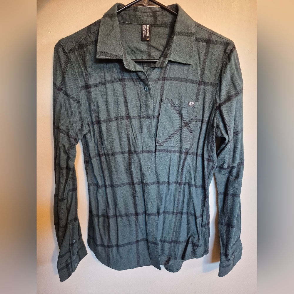 Fox Racing Green Flannel Shirt